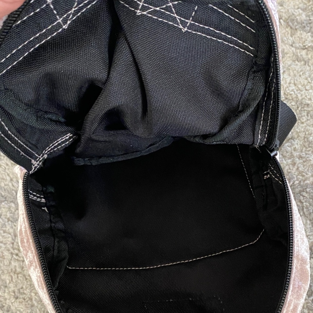 PINK Victoria's Secret Blush Velvet Backpack - Picture 3 of 6